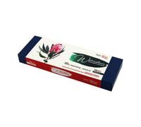 HSD Rosa Gallery Botanical Watercolour Set - 14 Full Pans In Indigo Metal Case, Artist Paints For Floral & Nature Art