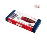 HSD Rosa Gallery Modern Watercolour Set - 21 Full Pans In Indigo Metal Case, Bold Artist Colours For Contemporary Art