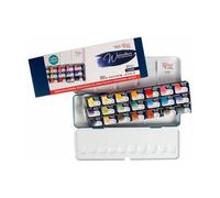 HSD Rosa Gallery Watercolour Paint Tin Set - 21 X 2.5Ml Full Pans, Professional Artist-Grade Colours