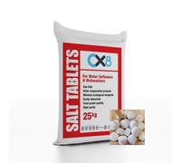 HSD Salt Tablets 25Kg - Water Softener Salt, Dishwasher Compatible, High Purity, Easy Dissolving, Eco-Friendly