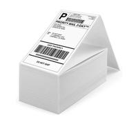 HSD Thermal Labels 4" X 6" Fanfold (2 Pack - 1000 Labels Each, 2000 Labels Total) - 101.6 X 152.4mm Direct Thermal Shipping Labels