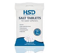 HSD Water Softener Tablets Removes Odors, Limescale & Residue, Deep Clean Units: 10kg Tablets Size: 1 Pack, Pack of 10kg salt tablets For Everyday Clean and Shine (Pack of 1)
