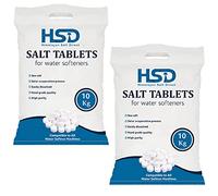 HSD Water Softener Tablets Removes Odors, Limescale & Residue, Deep Clean Units: 10kg Tablets Size: 1 Pack, Pack of 10kg salt tablets For Everyday Clean and Shine (Pack of 2)
