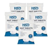 HSD Water Softener Tablets Removes Odors, Limescale & Residue, Deep Clean Units: 10kg Tablets Size: 1 Pack, Pack of 10kg salt tablets For Everyday Clean and Shine (Pack of 5)