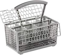 HSDK Universal ‘Deluxe Type’ Dishwasher Cutlery Basket - Dark Grey with Reinforced Handle & Lid - Fits Bosch, Hotpoint, Neff, Siemens, Smeg - 240 x 135 x 125mm