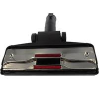 HSDK Universal Modern Low-Profile Floor Tool - Black Plastic - Single Pedal - Metal Base & Rear Wheels - Fits 32mm Vacuum Connections