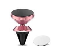 HSDLFIRK Magnetic Car Phone Holder S10 GPS 360 Degree Navigation Air Vent Mont Stand For Mobile In(Rose Go-ld)