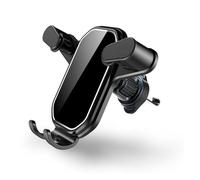 HSDLFIRK Universal Car Phone Holder Gravity Mobile Stand GPS Support Auto Air Vent Mount For 14 13 12 11 Pro Max Xr(Mirror Black)