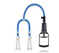 HSDwerwh SM nipple sucker extra suction power nipple sucker nipple sucker nipple pump breast pump breast enlargement breast clitoris sucking vacuum breast pump SM sex toy for women(Blau)