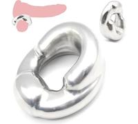 HSDwerwh Stainless Steel Heavy Cock Ring Cock Ring Testicle Stretcher Testicle Sack Stretcher Chastity Ring Men's Extreme Testicle Weight Pendant Chastity Testicle Sack Ring For Men