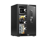 HSDYS Deluxe Biometric Fingerprint Safe Box 2.3 Cubic Feet, Large Home Security Safe Box with Digital Touch Screen Keypad and Inerior Lock Box,Storage Documents Jewelry Money Valuables