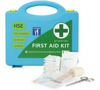 HSE Catering Premier First Aid Kit 1-20 Person - Compact, Compliant Workplace Kit for Office, Shop, Warehouse with Complete Essential Supplies