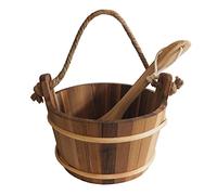 HSE Cedar Sauna Bucket & Ladle (4L, Red Cedar)