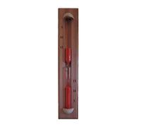 HSE Deluxe Cedar Wall-Mounted Rotating Sauna Sand Timer (15 Minutes, Rust Red)