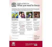 HSE Health And Safety Law Poster A3 FWC30/A3: what you need to know (Statutory Instruments 2024)