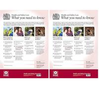 HSE Health And Safety Law Poster A3 FWC30/A3 (Pack of 2)