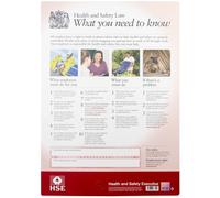 HSE Health & Safety at Work Poster A2 - Official 2026 Edition | Required Workplace Safety Notice | Laminated, Durable, Easy-Clean Wall Chart for UK Employers
