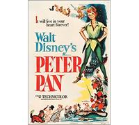 HSE PETER PAN (RKO 1953) vintage movie poster WALT DISNEY musical KIDS 24X36 new