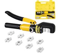 HSEAMALL 10Tons Hydraulic Crimping Tool Crimper Plier for Copper and Aluminum Terminal Lugs Battery Wire Crimping 4-70mm²