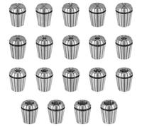 HSEAMALL 19PCS ER32 Precision Spring Collet Set,2mm-20mm ER32 Collet Chuck for CNC Workholding Engraving & Milling Lathe Tool