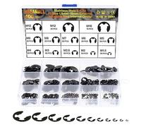 HSEAMALL Circlips Set E-Clips,Retaining Ring Snap Rings C-Clips Carbon Steel External Circlip for Shafts