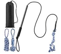 Hsei Flirt Pole for Pet Dogs with 3 Flirt Pole Replacement Rope Toys, Interactive Teaser Wand with Nylon Cord for Chase Outdoor Exercise, Training for Small Medium Large Dogs