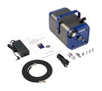 Hseng Portable Airbrush Air Compressor with Built-in Tank and Hose Set, Quick Connect Couplers - Master Brand Paint Brushes & Air Filter Included
