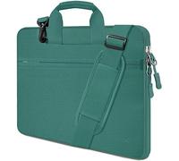 HSEOK 17.3 Inch Laptop Shoulder Bag, Water-Resistant & Shockproof Protective Computer Case Compatible with 17.3 inch Dell Asus HP Lenovo Acer MSI Notebooks,D02E01