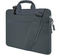 HSEOK 17.3 Inch Laptop Shoulder Bag, Water-Resistant & Shockproof Protective Computer Case Compatible with 17.3 inch Dell Asus HP Lenovo Acer MSI Notebooks, D02G01