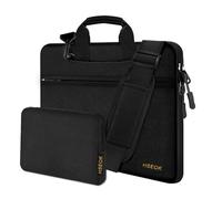 HSEOK Laptop Shoulder Bag 13-14 inch Shockproof Water-Resistant HandBag with Small Case Compatible with MacBook Pro/Neo 14" M5/M4/M3/M2/M1, Mac Air/Pro 13.3", XPS 13/14, Most 13"-14" PC,Black
