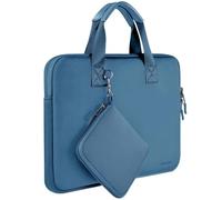 HSEOK Laptop Sleeve 13.3-14 inch Case with Small Pouch, Neoprene Computer Bag Compatible with MacBook Pro 14" M4/M3/M2/M1 2025-2021, Mac Air/Pro 13.3" and Most 13-14 inch Notebooks,Haze blue