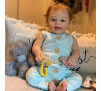 Hserial reborn baby dolls 24inch lifelike silicone babies girls realistic toddler that look real life newborn boys open eyes
