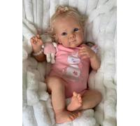 Hserial reborn baby dolls silicone girls 18inch lifelike newborn babies realistic toddler boys that look real life open eyes