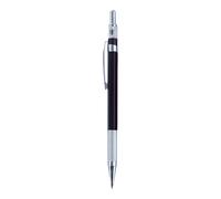 HSETHOA Drawing Pencil with Top Button Control, 2mm black rod black, E | Built-in Pocket Clip, Textured Grip Section, Top Button Refill Control, Single Pencil for Writing and Drawing