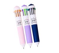 HSETHOA Of 3 Multicoloured Writing Pens 10 in 1 Colors, D | Multicoloured Writing Pens for Efficient Writing in Offices School and Classroom Note Meeting Daily Planning