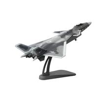 HSEYWVDJF 1/100 Scale For Chinese Air Force J-20 Parade Version Fighter Die-cast Metal Aircraft Model Toy Display Collection