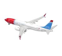 HSEYWVDJF 1/400 Scale For Norwegian Airlines B737-8Max LN-BKC Alloy Model Die-cast Planes Aircraft Souvenir Ornaments