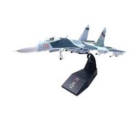 HSEYWVDJF Aircraft Model 1/100 Russian Air Force Fighter Su 35 Airplane Alloy Model Diecast 1:100 Metal Planes(Su 27 fighter)