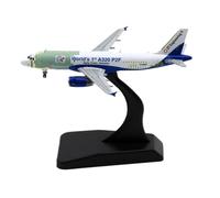 HSEYWVDJF Alloy Collectible Plane 1:400 For Airbus World's 1st A320 P2F Diecast Aircraft Jet Model D-AAES With Stand