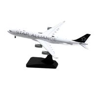 HSEYWVDJF Alloy Collectible Plane 1:400 FOR Lufthansa StarAlliance Airbus A340-300 Diecast Aircraft Jet Model D-AIFA