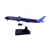 HSEYWVDJF Alloy Collectible Plane 1:400 For Riyadh Air Boeing B787-9 Diecast Aircraft Model N8572C With Stand & Tractor