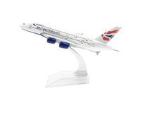 HSEYWVDJF British Airways Aeroplane Model For Airbus A380 Airplane 16CM Metal Alloy Diecast 1:400 Airplane Model Toy