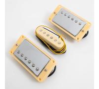 HSH Guitar Pickups for Fender ST Guitar Pickup Set, 4-Conductor Humbucker & Single Coil Pickups, Compatible with Stratocaster Style Electric Guitar, Coil Split Ready (Chrome)