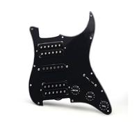 HSH Pickguard Circuits Electric Guitar Pickguard HSH Loaded Prewired Scratchplate Assembly Black (Color : Bk Pickup)
