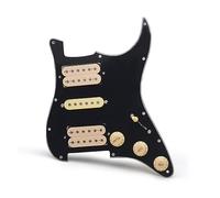 HSH Pickguard Circuits Electric Guitar Pickguard HSH Loaded Prewired Scratchplate Assembly Black (Color : Yellow Pickup)