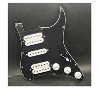 HSH Pickguard Circuits Electric Guitar Pickguard HSH Loaded Prewired Scratchplate Assembly White/Black(2)