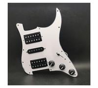HSH Pickguard Circuits Electric Guitar Pickguard HSH Loaded Prewired Scratchplate Assembly White (Color : Bk Pickup)