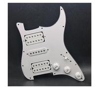 HSH Pickguard Circuits Electric Guitar Pickguard HSH Loaded Prewired Scratchplate Assembly White (Color : White Pickup)