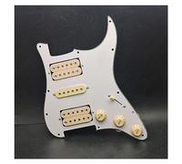 HSH Pickguard Circuits Electric Guitar Pickguard HSH Loaded Prewired Scratchplate Assembly White (Color : Yellow Pickup)