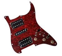 HSH Prewired Electric Guitar Pickguard Set Multifunction Black Alnico V Pickups Copper Shaft Pot For For FD Guitar Guitar Replacement Parts (Color : 02)